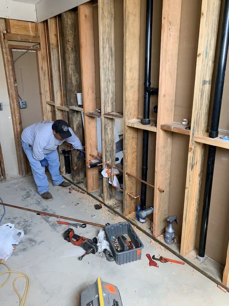 Commercial rough-in plumbing for Water Heater Replacement in Lanham